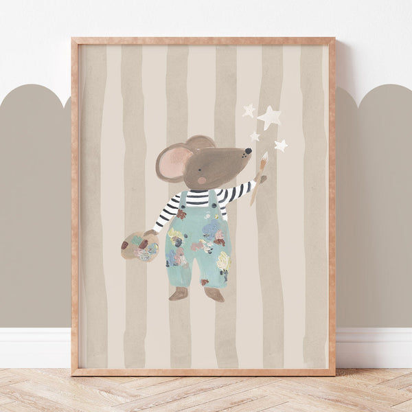 Work of Art Mouse Art Print