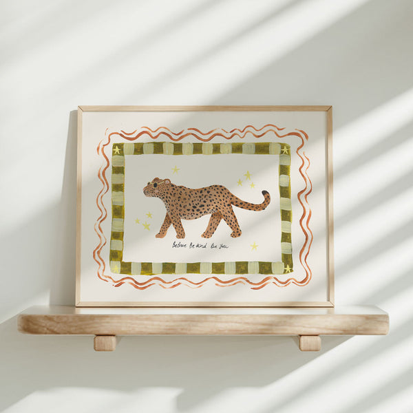 Be Brave, Be Kind, Be You Jaguar Art Print