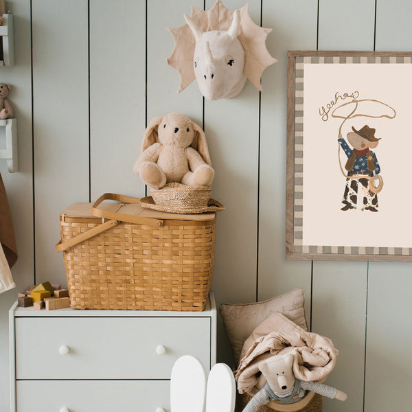 Cowboy Mouse Art Print