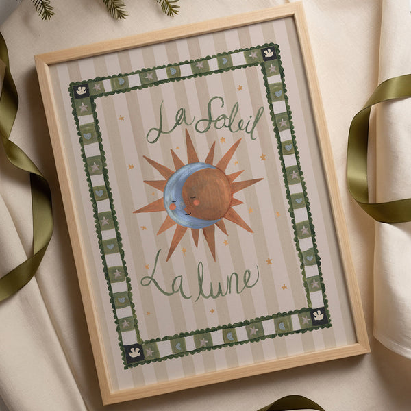 La Soleil & La Lune Art Print