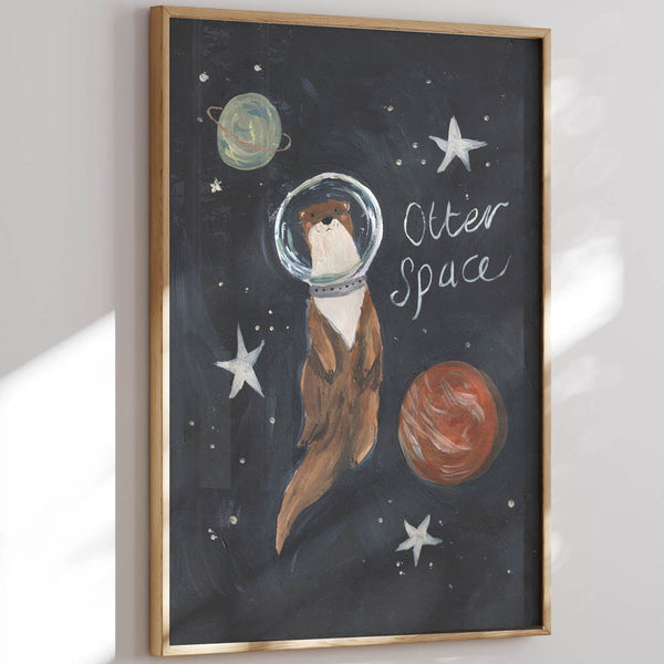 Otter Space Art Print