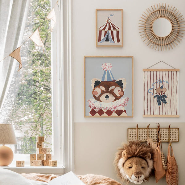 Red Panda Pierrot-Art Print