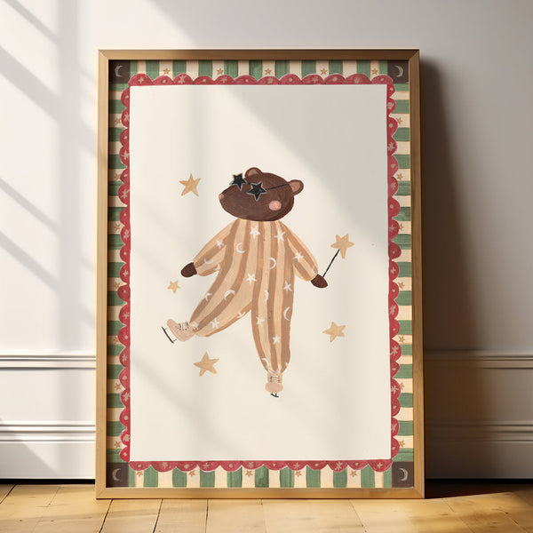 Skating on Ice Art Print