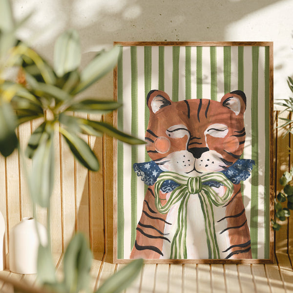 Big Top Tiger Art Print
