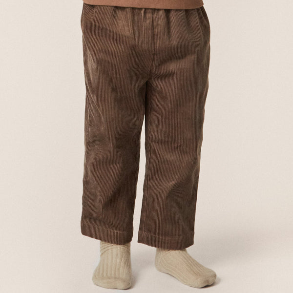 Sully Cotton Corduroy Straight Cut Pull-On Chinos (Olive Green)