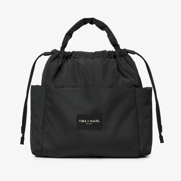 Luna Drawstring Changing Tote (Black)
