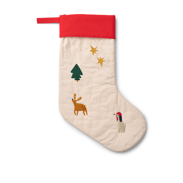 Basil Embroidered Christmas Stocking (Holiday/Sandy)