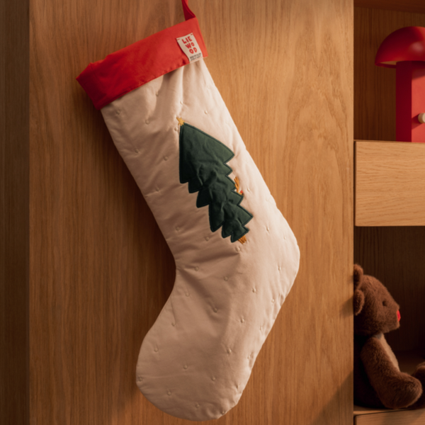 Basil Embroidered Christmas Stocking (Holiday/Sandy)