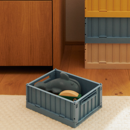 Weston Small Storage Boxes Set of 2 (Beach Blue)