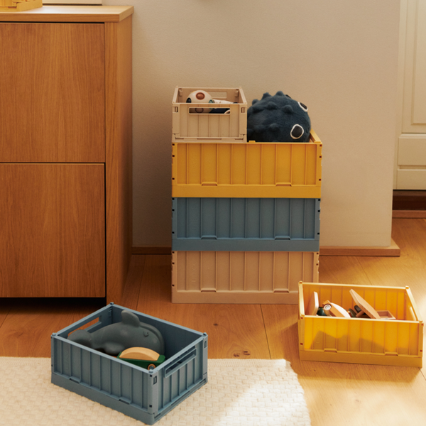 Weston Medium Storage Boxes Set of 2 (Beach Blue)