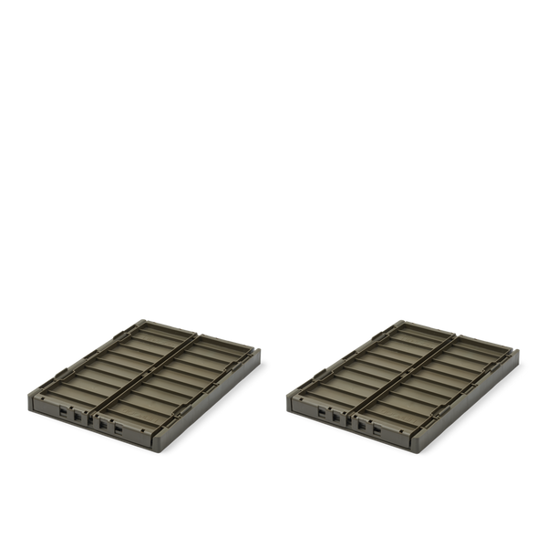 Weston Medium Storage Boxes Set of 2 (Army Khaki)