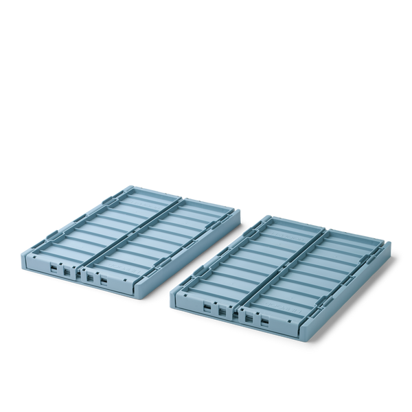 Weston Medium Storage Boxes Set of 2 (Beach Blue)