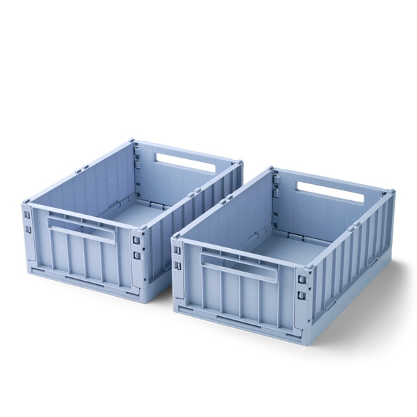 Weston Medium Storage Boxes Set of 2 (Dusty Lavender)