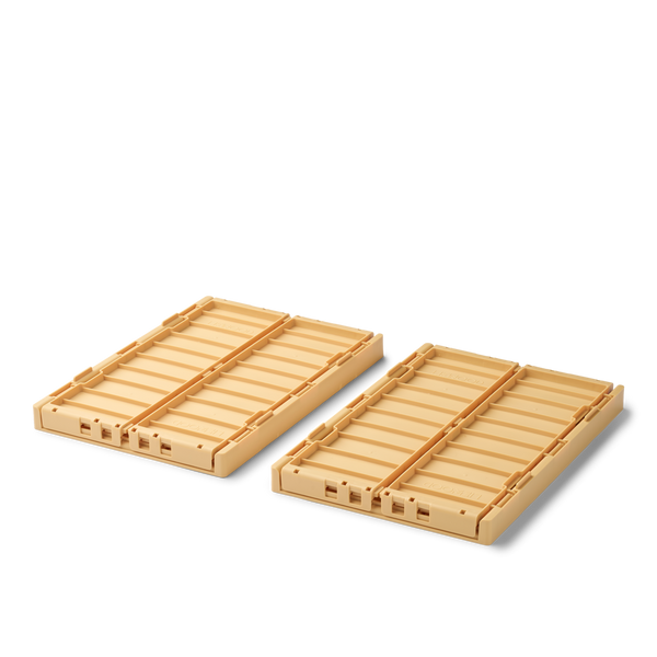 Weston Medium Storage Boxes Set of 2 (Lemon Yellow)