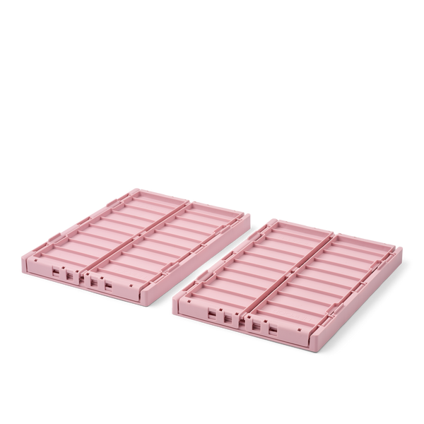 Weston Medium Storage Boxes Set of 2 (Rose Blush)