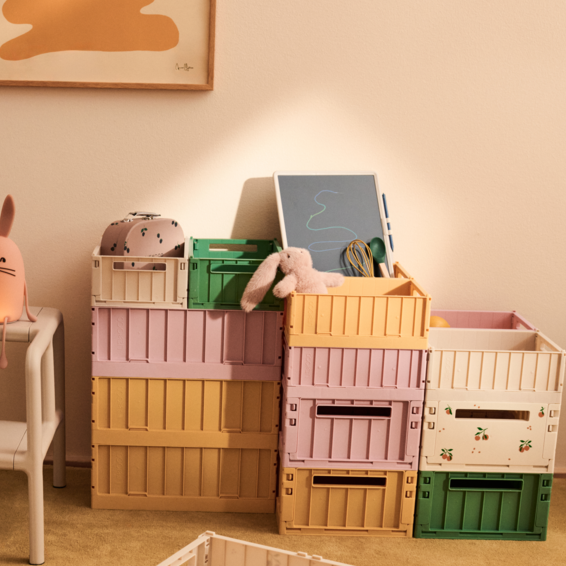 Weston Medium Storage Boxes Set of 2 (Rose Blush)