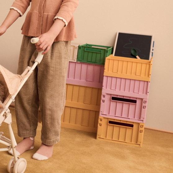 Weston Medium Storage Boxes Set of 2 (Rose Blush)