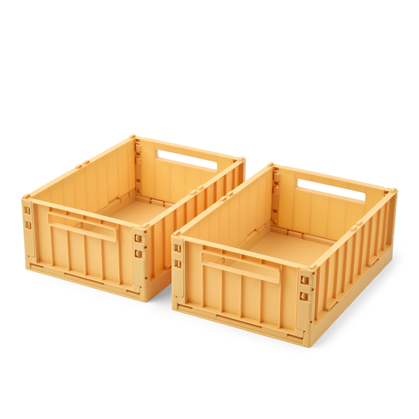 Weston Medium Storage Boxes Set of 2 (Yuzu)