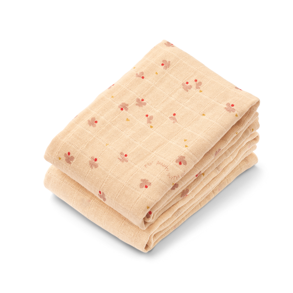 Lewis Mini Butterfly Muslin Cloth Pack of 2 (Apple Blossom Mix)