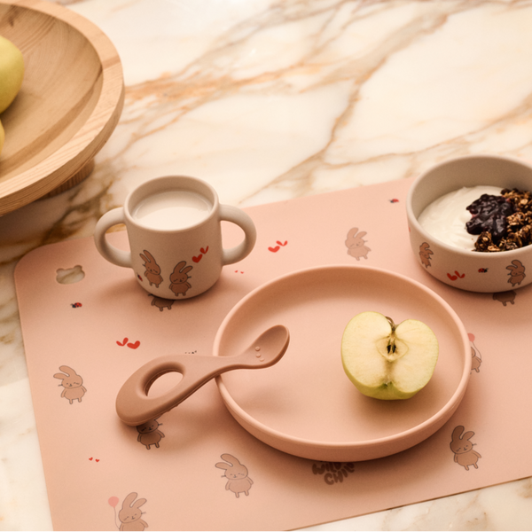 Jude Wild Child Bunny Print Placemat (Rosey)