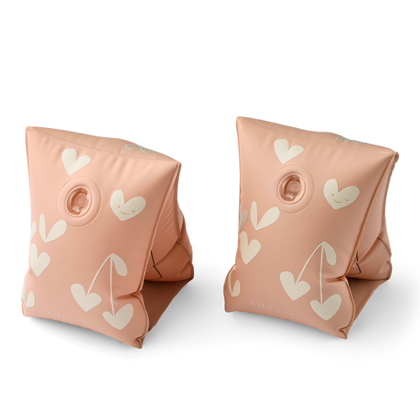 Shirley Sweetheart Print Inflatable Swim Wings Arm Bands (Pale Tuscany)