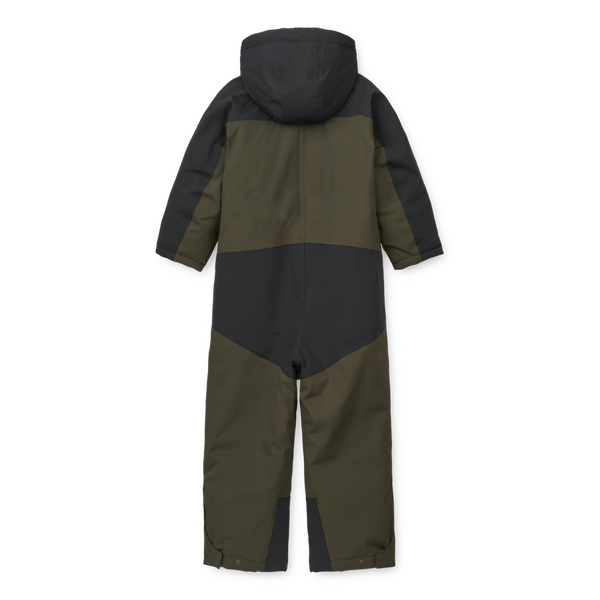 Sune All-In-One Padded Snowsuit (Black/Army Brown)
