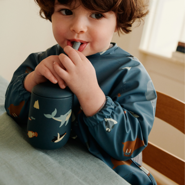 Merle Arctic Print Cape Bib (Ocean View)