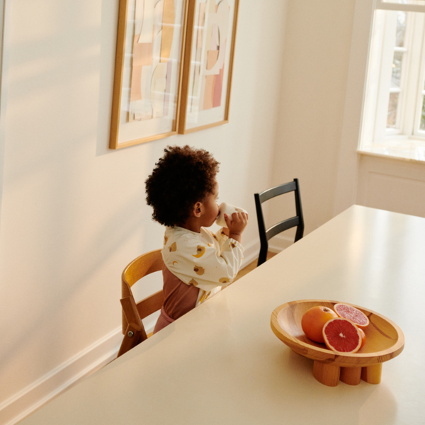 Merle Elephant Print Cape Bib (Creme De La Creme)