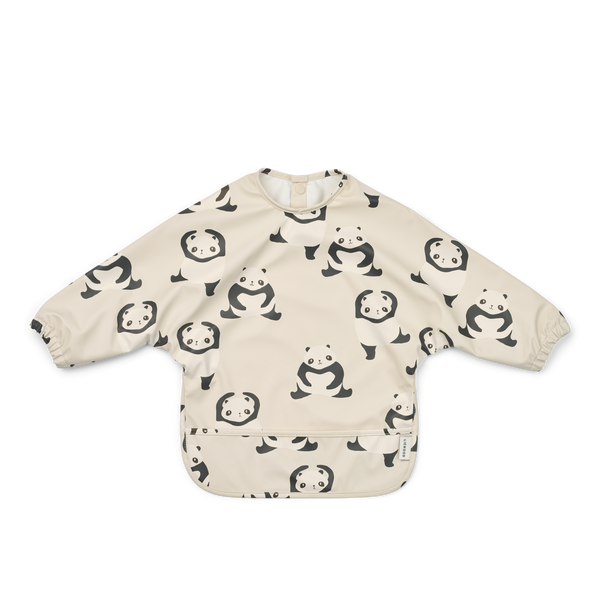 Merle Panda Print Cape Bib (Sandy)