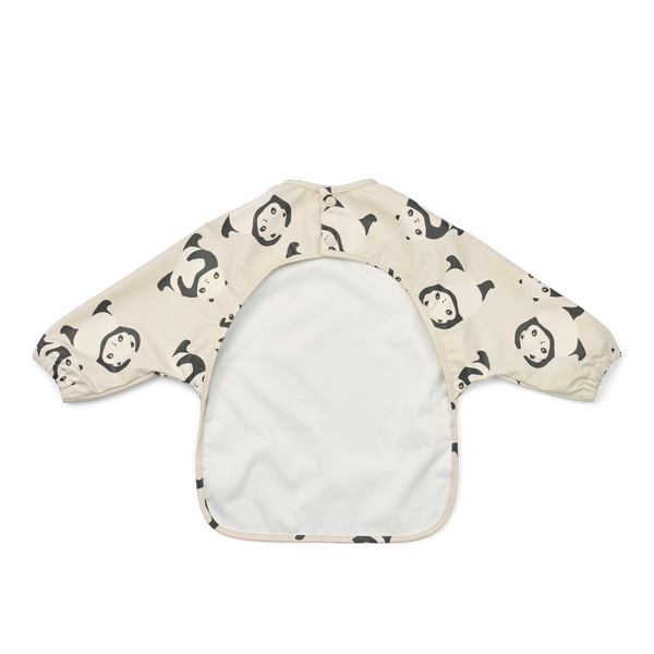 Merle Panda Print Cape Bib (Sandy)