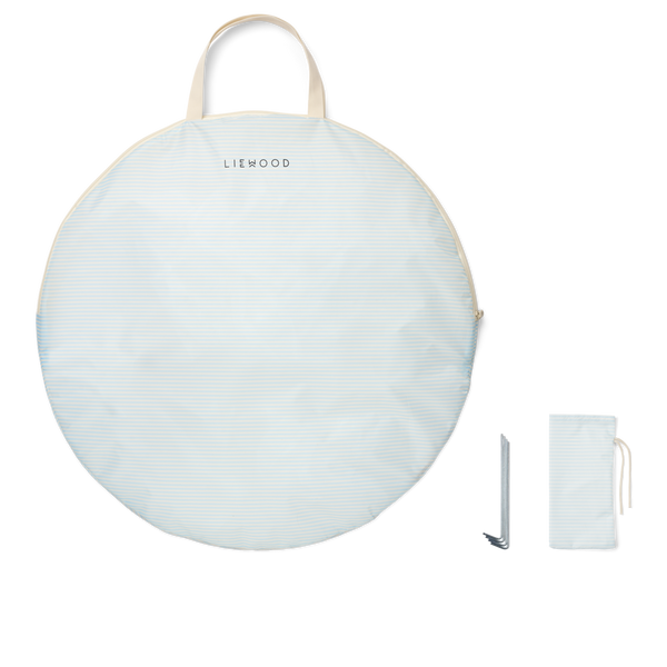 Cassie Pinstripe Pop Up Tent (Pure Sky/Creme de la Creme)