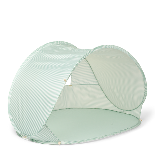 Cassie Pinstripe UV Protective Pop Up Tent (Peppermint/Creme de la Creme)