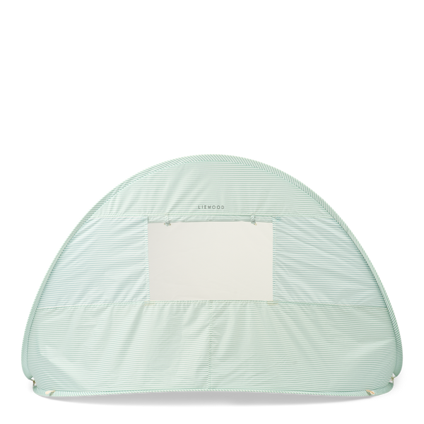 Cassie Pinstripe UV Protective Pop Up Tent (Peppermint/Creme de la Creme)