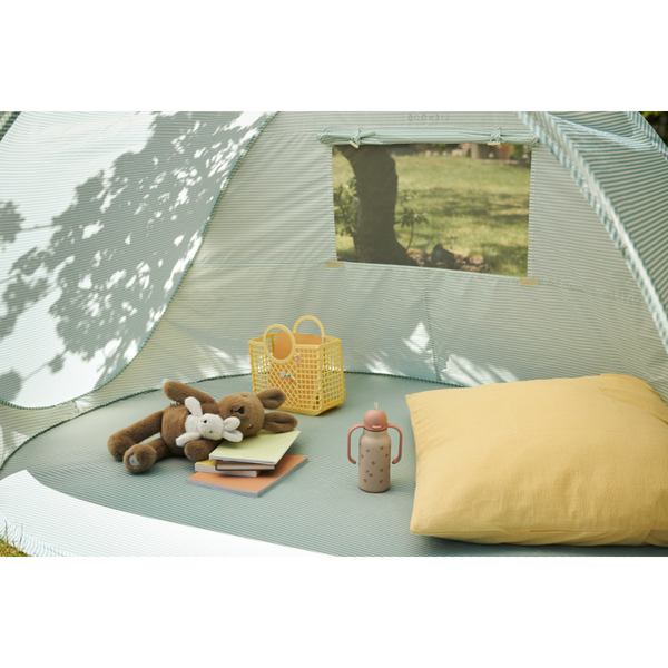 Cassie Pinstripe UV Protective Pop Up Tent (Peppermint/Creme de la Creme)