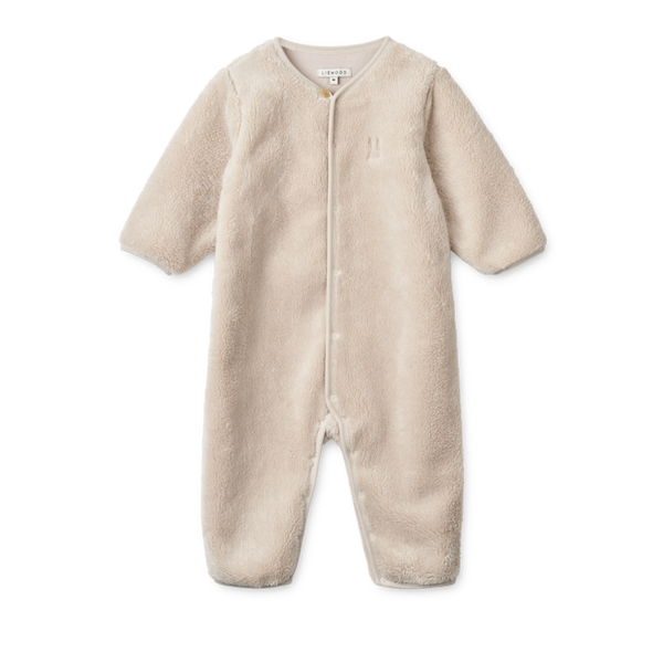 Bailey Baby Pile Plush Onesie (Sandy)