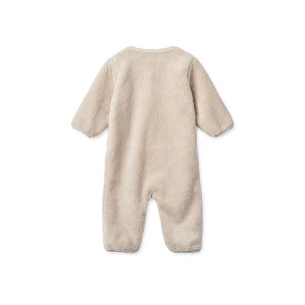 Bailey Baby Pile Plush Onesie (Sandy)