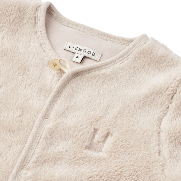 Bailey Baby Pile Plush Onesie (Sandy)