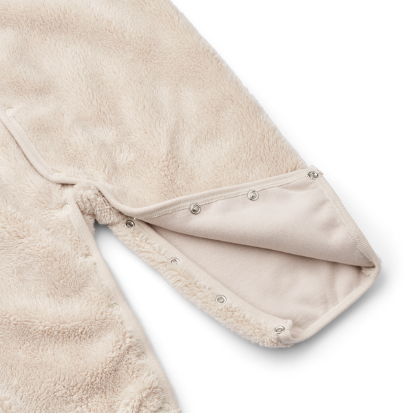 Bailey Baby Pile Plush Onesie (Sandy)