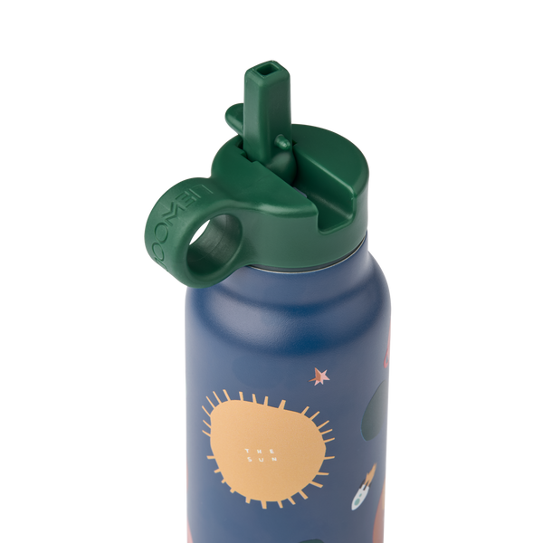 Falk Universe Print Screw Top Bottle (350ml) (Navy)