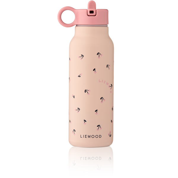 Falk Mini Cherry Heart Print Screw Top Bottle (350ml) (Rosey)