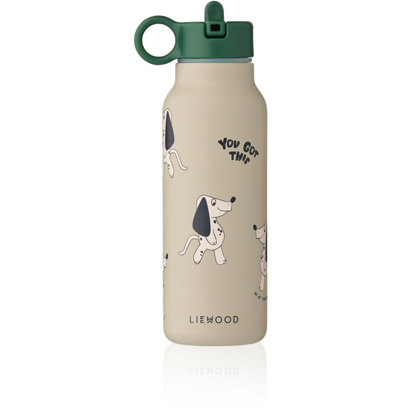 Falk Dakota Dog Print Screw Top Bottle (350ml) (Mist)