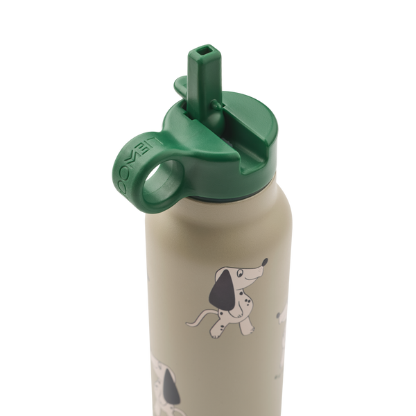 Falk Dakota Dog Print Screw Top Bottle (350ml) (Mist)