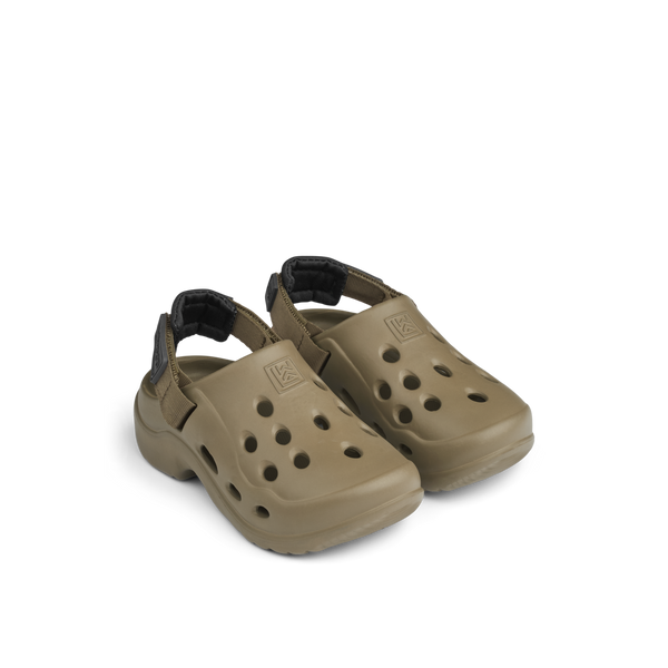 Milas Sandals With Charms (Khaki/Black)