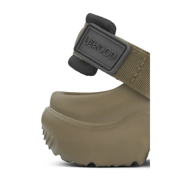 Milas Sandals With Charms (Khaki/Black)