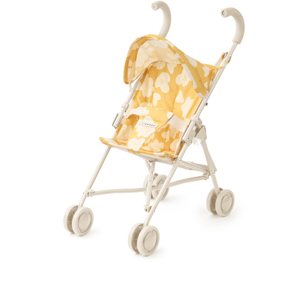 Elsie Flower Print Doll Stroller (Lemon Yellow)