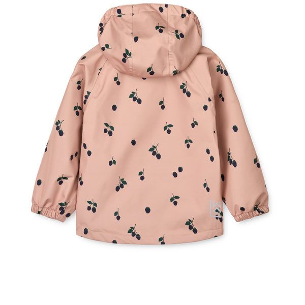 Pedia Berry Print Rainwear Set (Pale Tuscany)