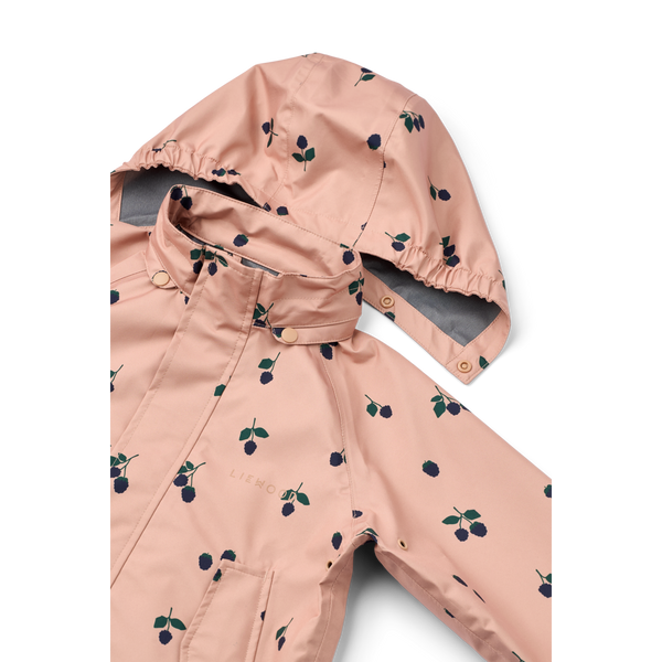 Pedia Berry Print Rainwear Set (Pale Tuscany)