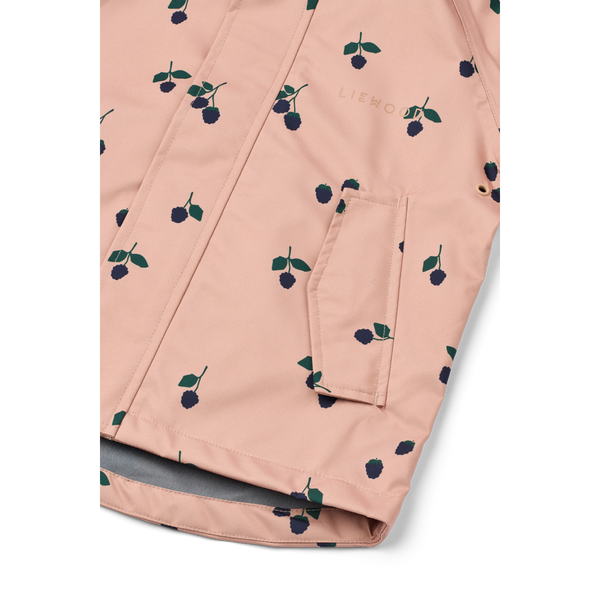Pedia Berry Print Rainwear Set (Pale Tuscany)