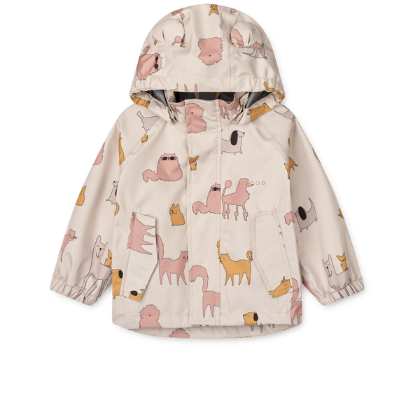 Manu Raining Cats and Dogs Rainwear Set (Sandy)
