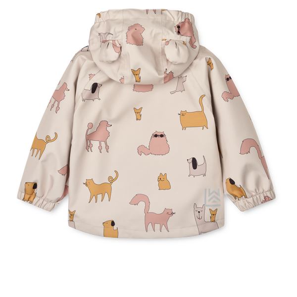 Manu Raining Cats and Dogs Rainwear Set (Sandy)